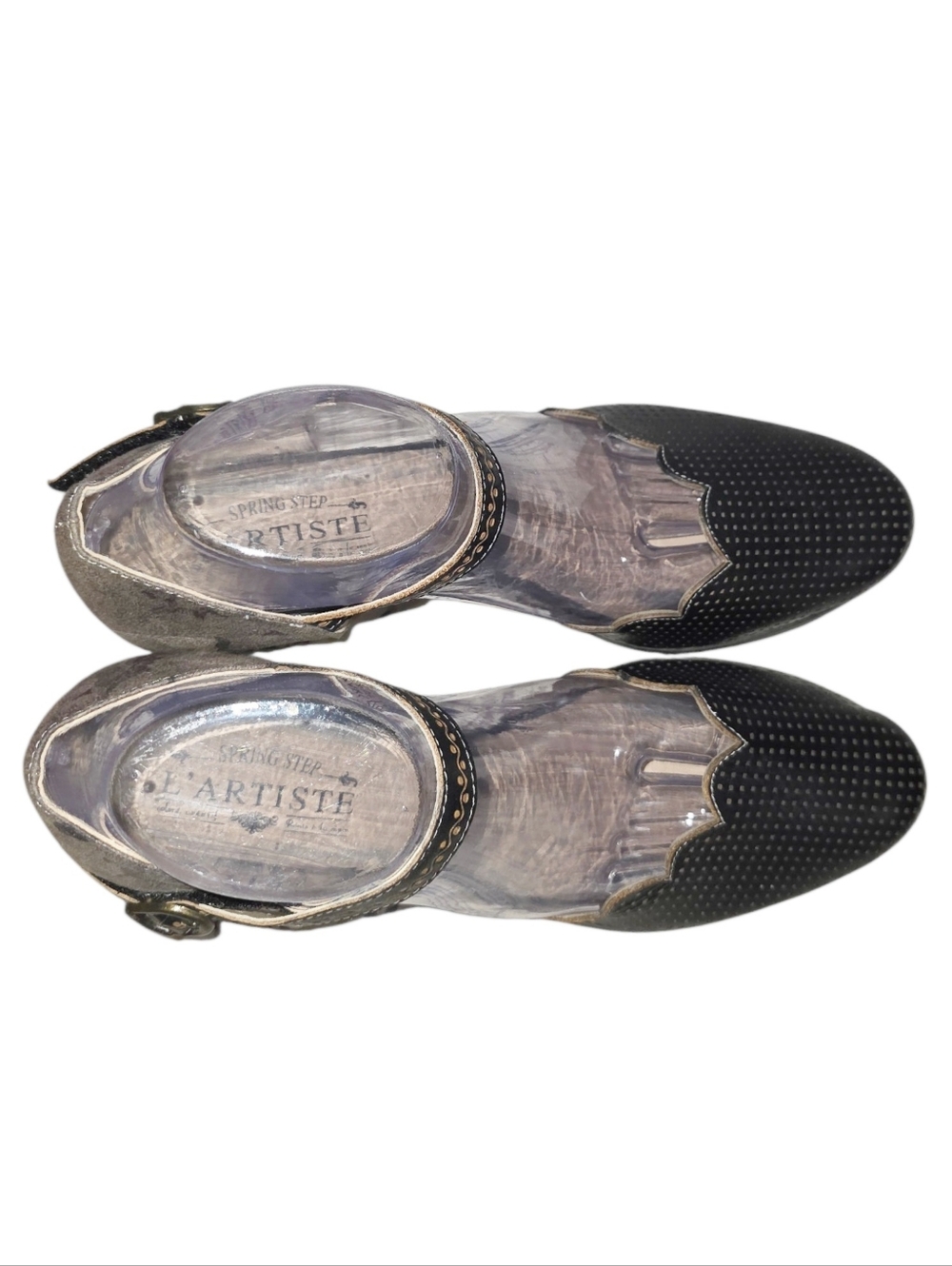 NEW! L'Artiste by Spring Step Leather Heeled Mary Janes - Parchelle - Picture 9 of 11